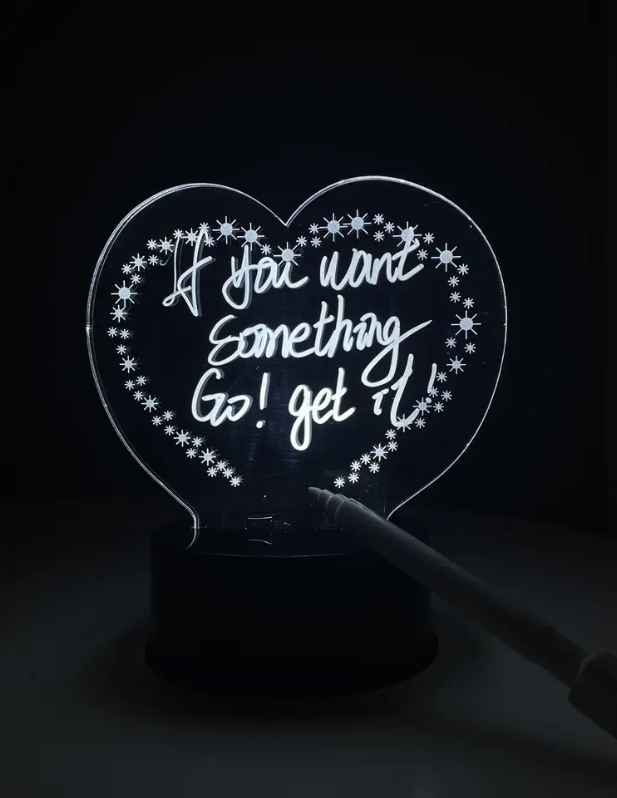 Shop Acrylic Led Writing Board Heart