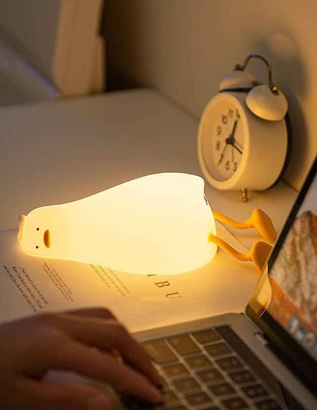 cute mini yellow duck night light